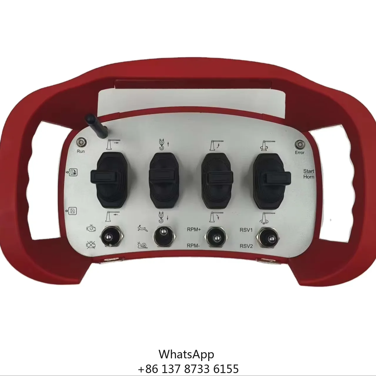 DOMAN Industrial Crane Radio Remote Control Kits Fixed Code Waterproof 12V/24V Hydraulic Joystick Proportional Valves