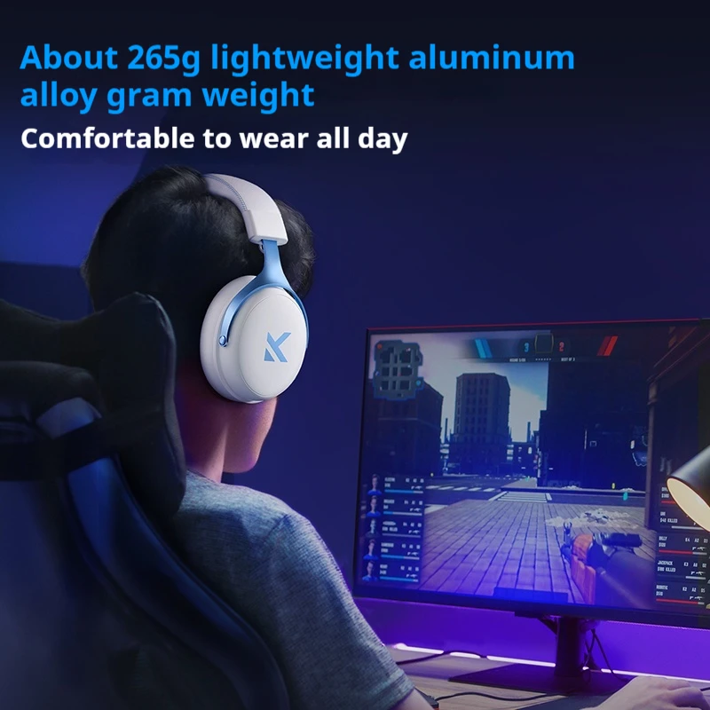 سماعة بلوتوث لاسلكية MCHOSE V9 pro مع ميكروفون ثلاثي الوضع للحد من الضوضاء ديناميكية منخفضة التأخير للمكتب وهدايا ألعاب الكمبيوتر #6