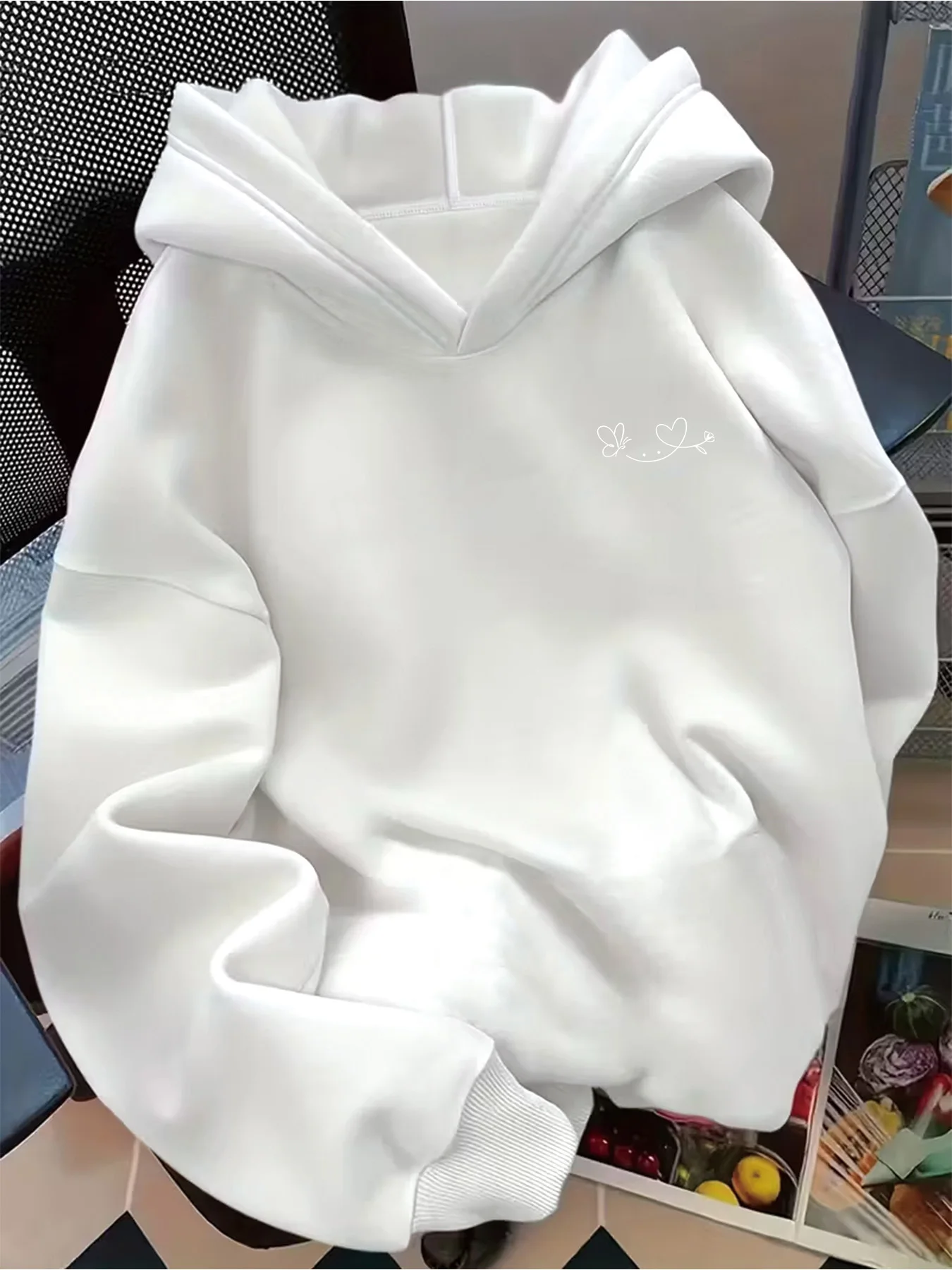 Women Y2K Hoodie Aesthetic Graphic Print Sweatshirt, Long Sleeve Streetwear Casual Pullover for Autumn Winter Daily Wear