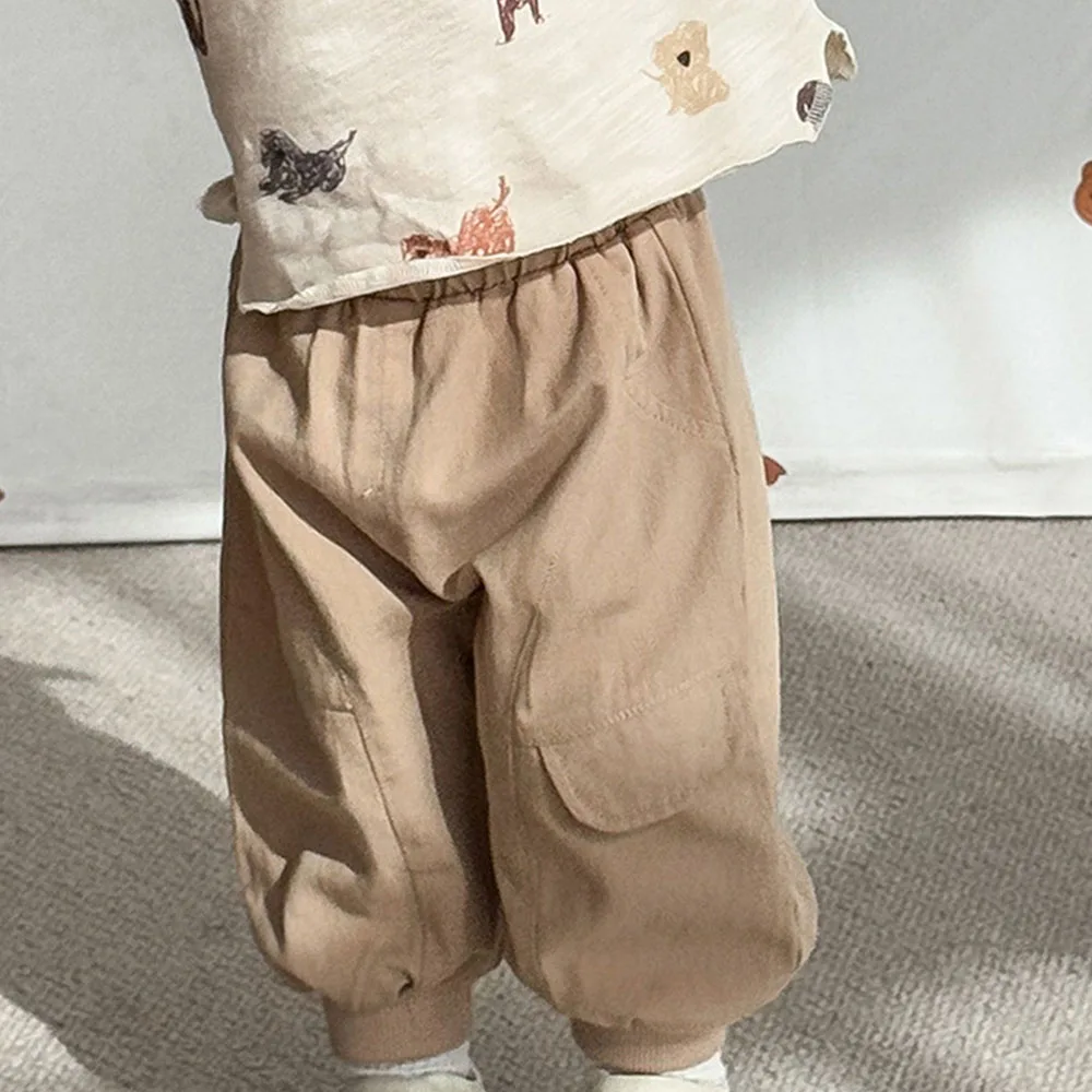 2026 Kids Boys Pants Cotton Casual Loose Spring Autumn Toddler Clothing Back To School Trousers For Boys Wholesale