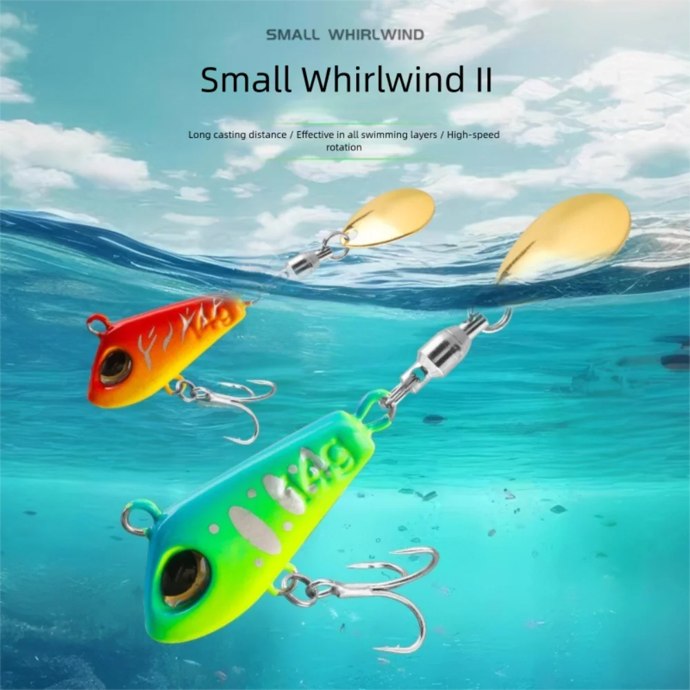 

5pcs Set 14g 20g Metal Mini VIB with Spoon High-speed Rotation Artificial Fishing Lure Sinking Design Vibration Spinner