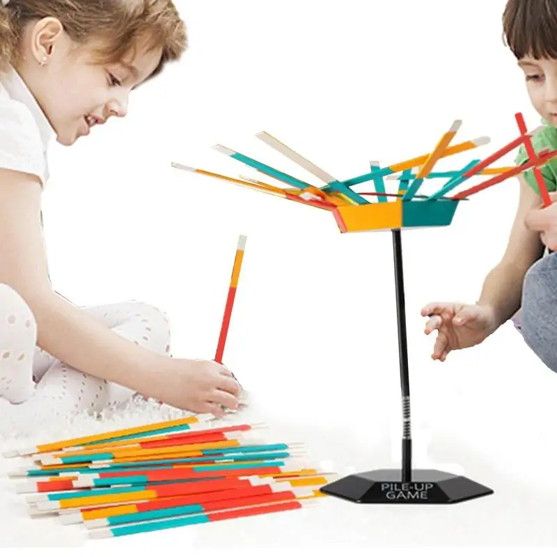 Stack It Up Balance Game Colorful Stick Stack Board Game Toys For Parent-Child Interaction Puzzle Games For Family Party Toys