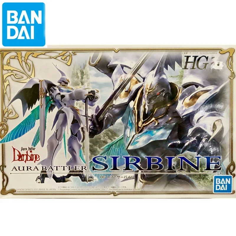 In Stock Original Bandai HG 1/72 Jihad Shideng Pa Aura Battler Dunbine Assembly Anime Action Figure Model Toys Collectible Gifts