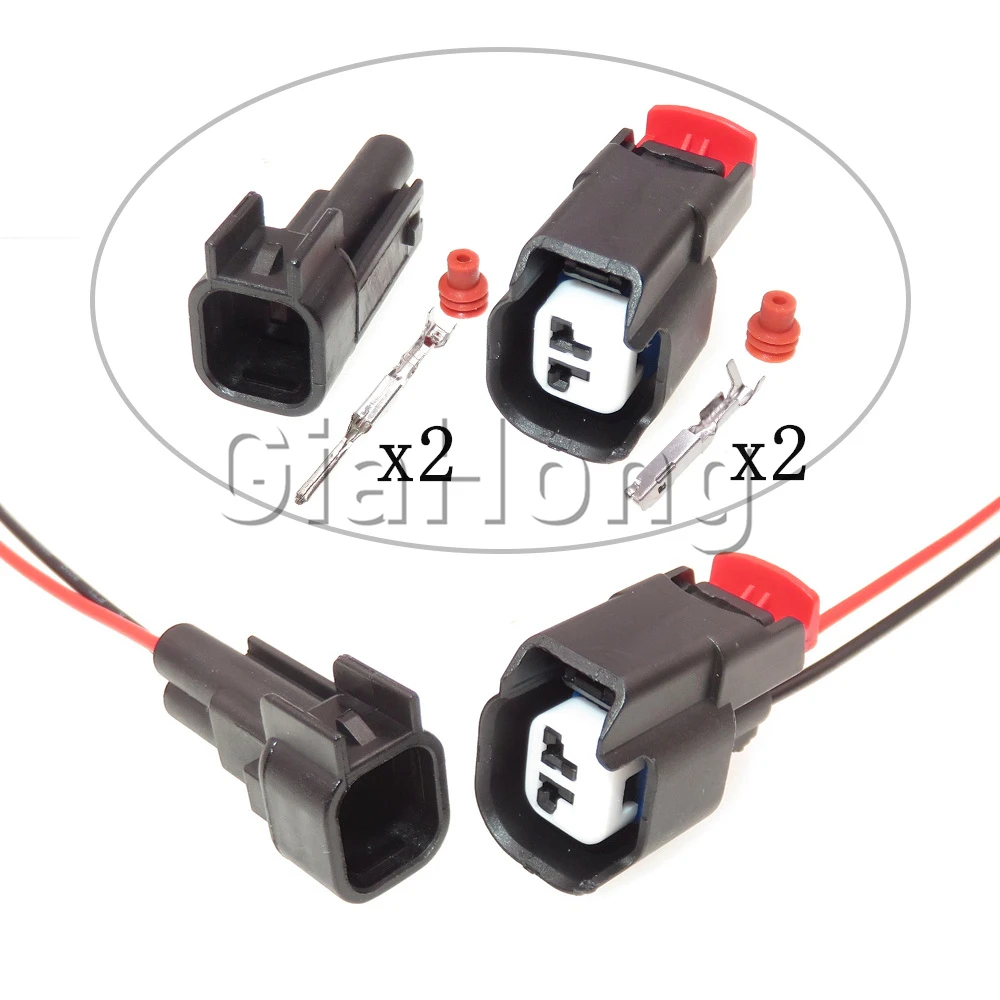 1 Set 2 Ways 34062-0028 Car Nozzle ABS Sensor Plug 34675-0001 Starter Electric Wiring Socket Auto Replacement Adaptor Parts