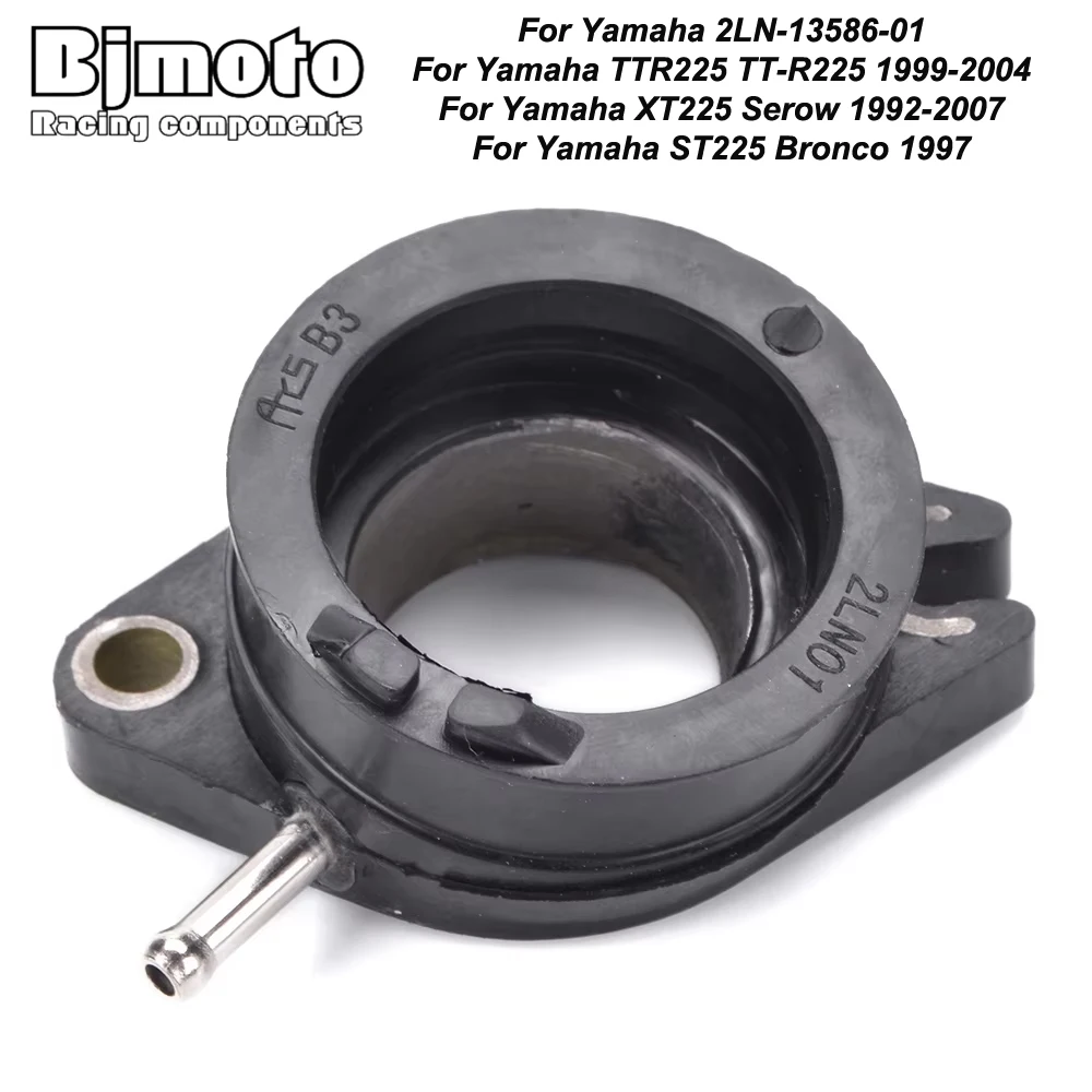 2LN-13586-01 Carburetor Manifold Intake Interface Adapter for TTR225 TT-R225 1999-2004 XT225 Serow 1992-2007 ST225 Bronco 1997