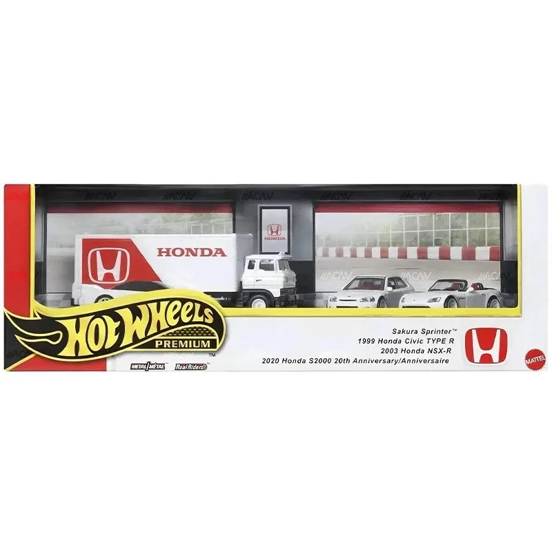 Nuevo 1/64 Hot Wheels Premium Honda Garage Series coche Honda Civic tipo R NSX-R modelo juguetes coleccionables regalo de cumpleaños personalizado