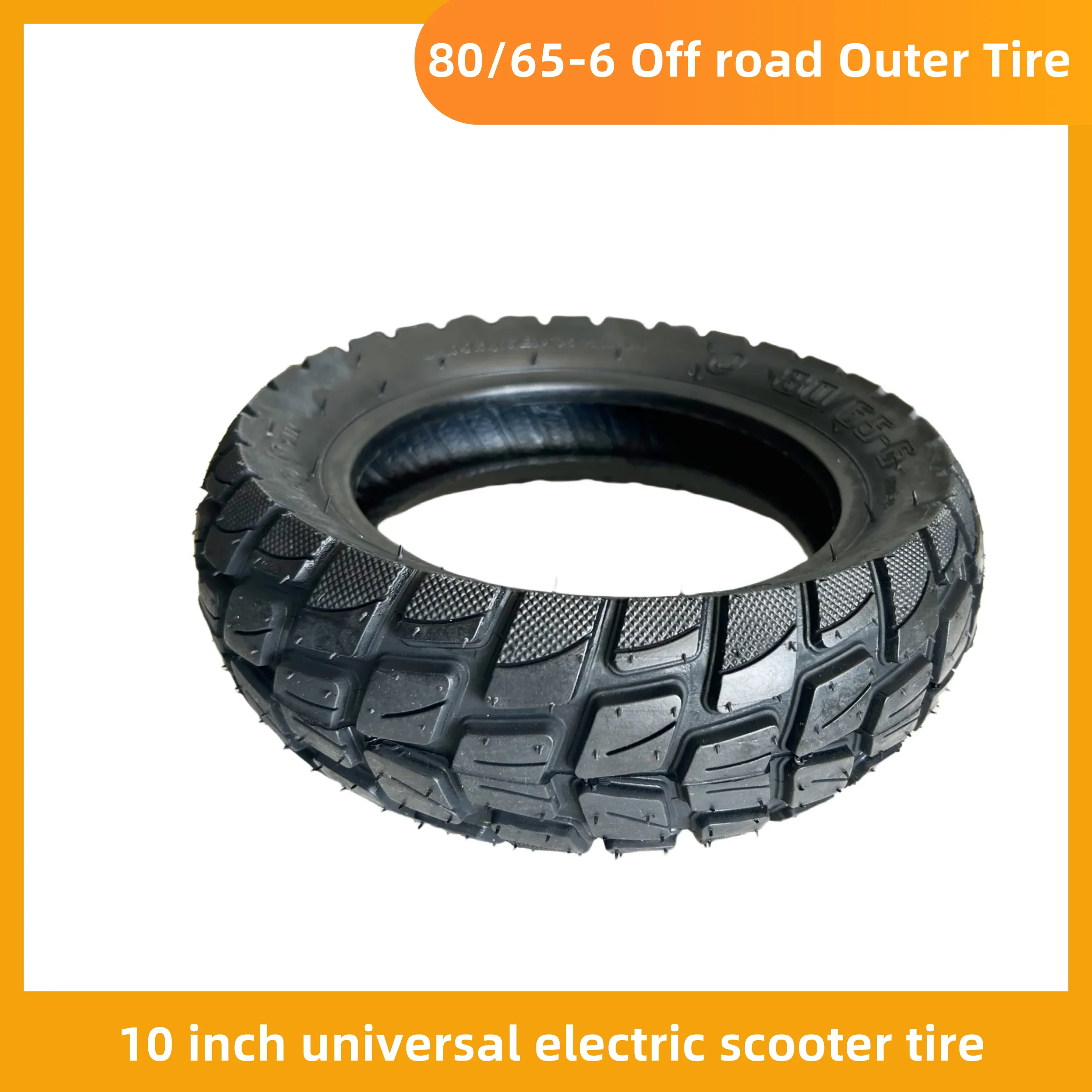 Universal 80/65-6 Off-road Outer and Inner Tube for Joyor 10 Inch Electric Scooter Off-road Pneumatic Tire Accessories