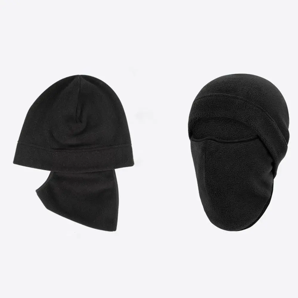 لينة بلون الصوف بالاكلافا قبعة تنفس يندبروف قناع هود بيني البلوز الدفء تنزه قبعة الدراجات الخريف/الشتاء