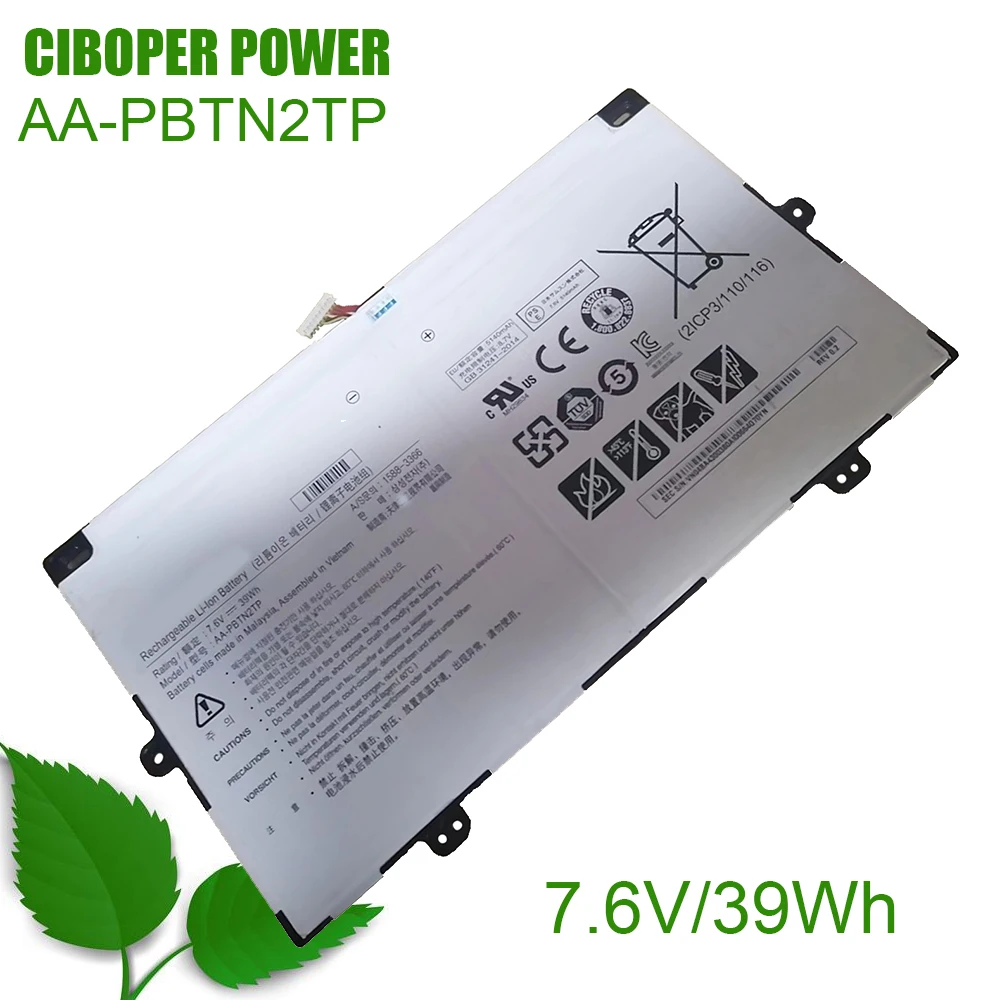 CP Laptop Battery AA-PBTN2TP BA43-00380A 7.6V/39Wh For Chromebook Pro XE513C24-K01US XE510C24-K04US Series Notebook