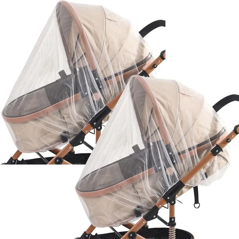 

Bassinet Net Cover For Baby 2X Crib Net Travel-Friendly Breathable Lightweight Portable Sun Protection For Strolling Nursery Car