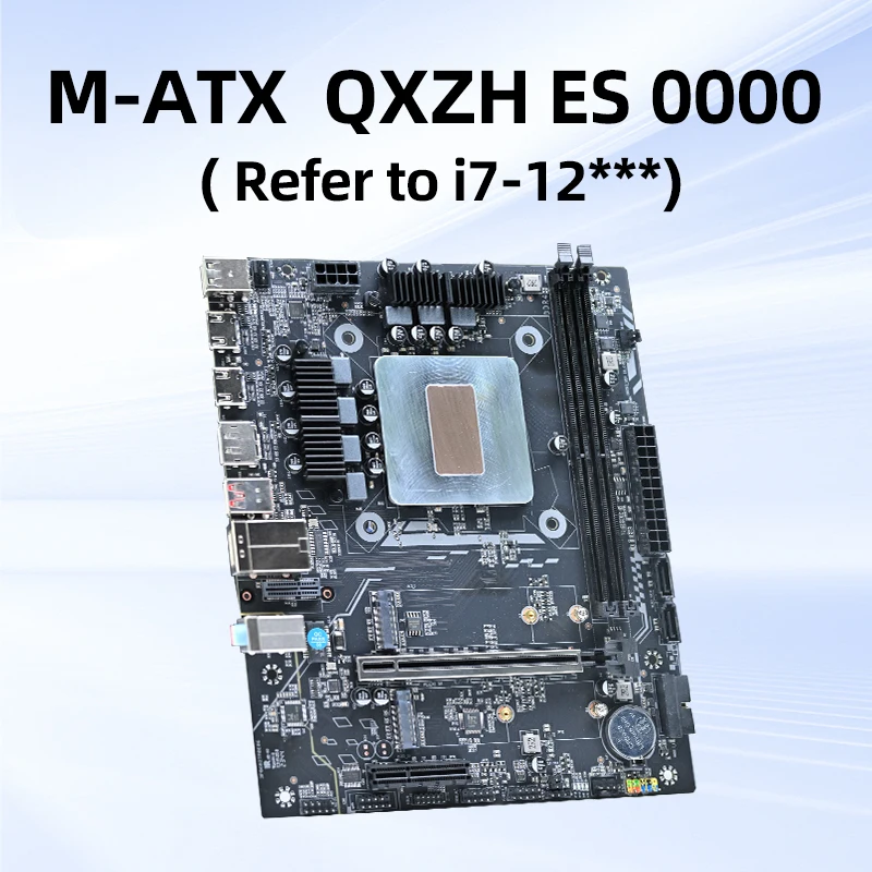 Imagem -01 - Atx Desktop Motherboard com Onboard 12th Kit pc Interposer Core Cpu Qxzh es 0000 i7 12 14c20t pc do Escritório do Computador