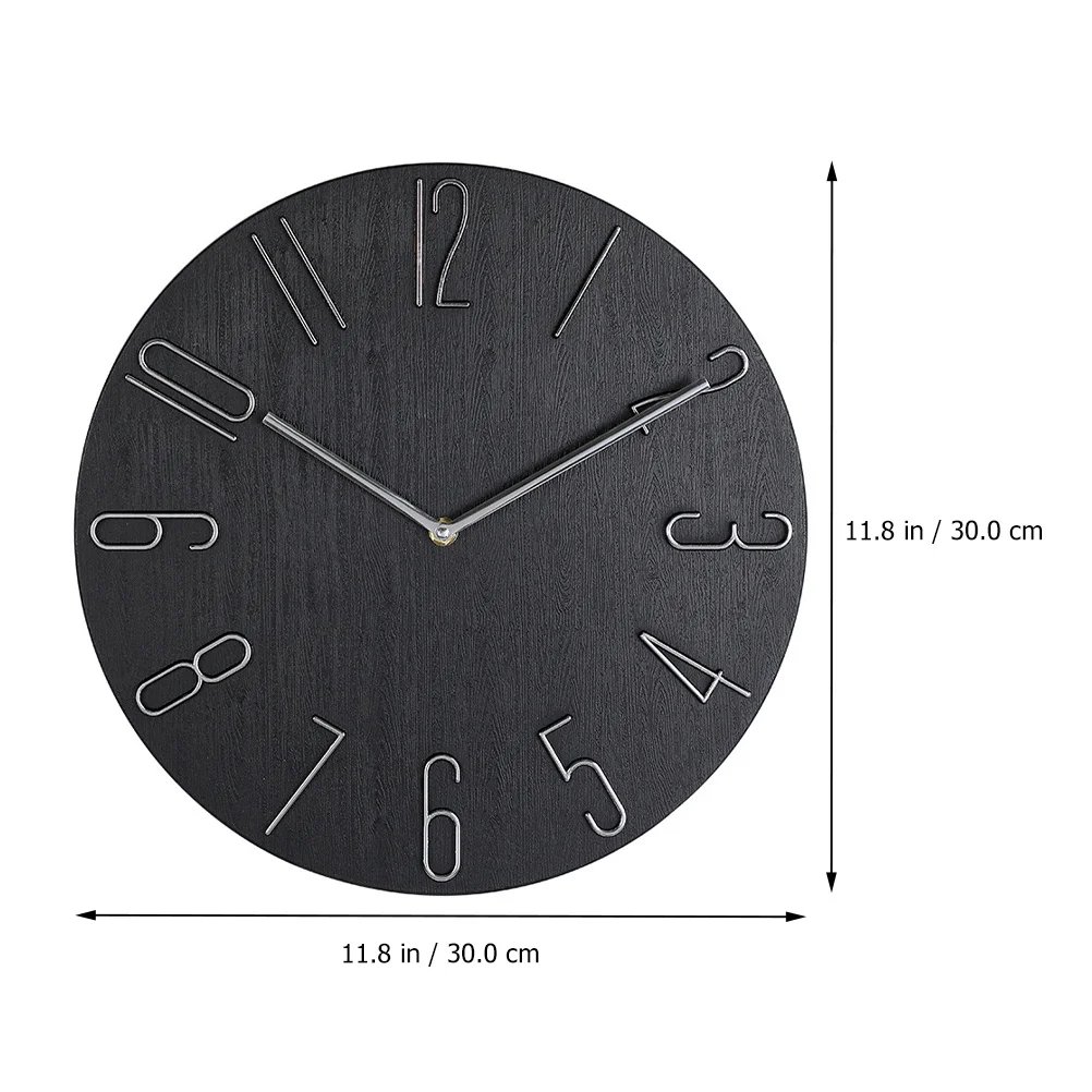 

Decorative Wall Clock 12 Inch Round Operated Perfect for Living Room Bedroom Office Wall Clock Decoration