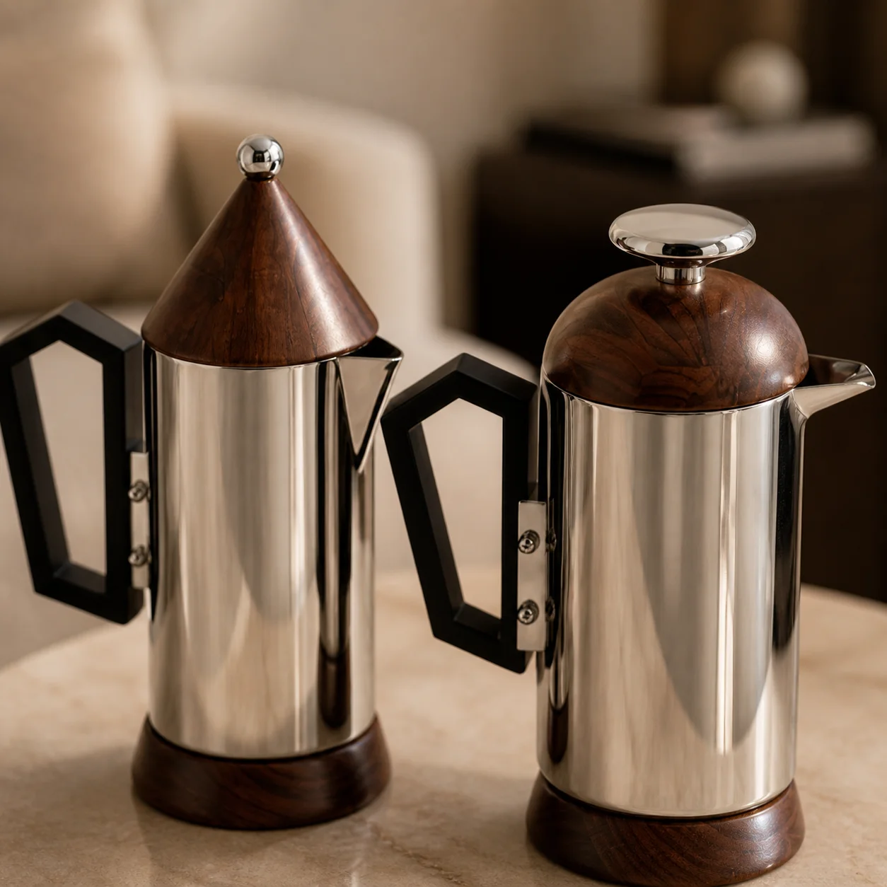 Stainless steel coffee pot simple creative ornament sales office ornament desktop living room decoration sample