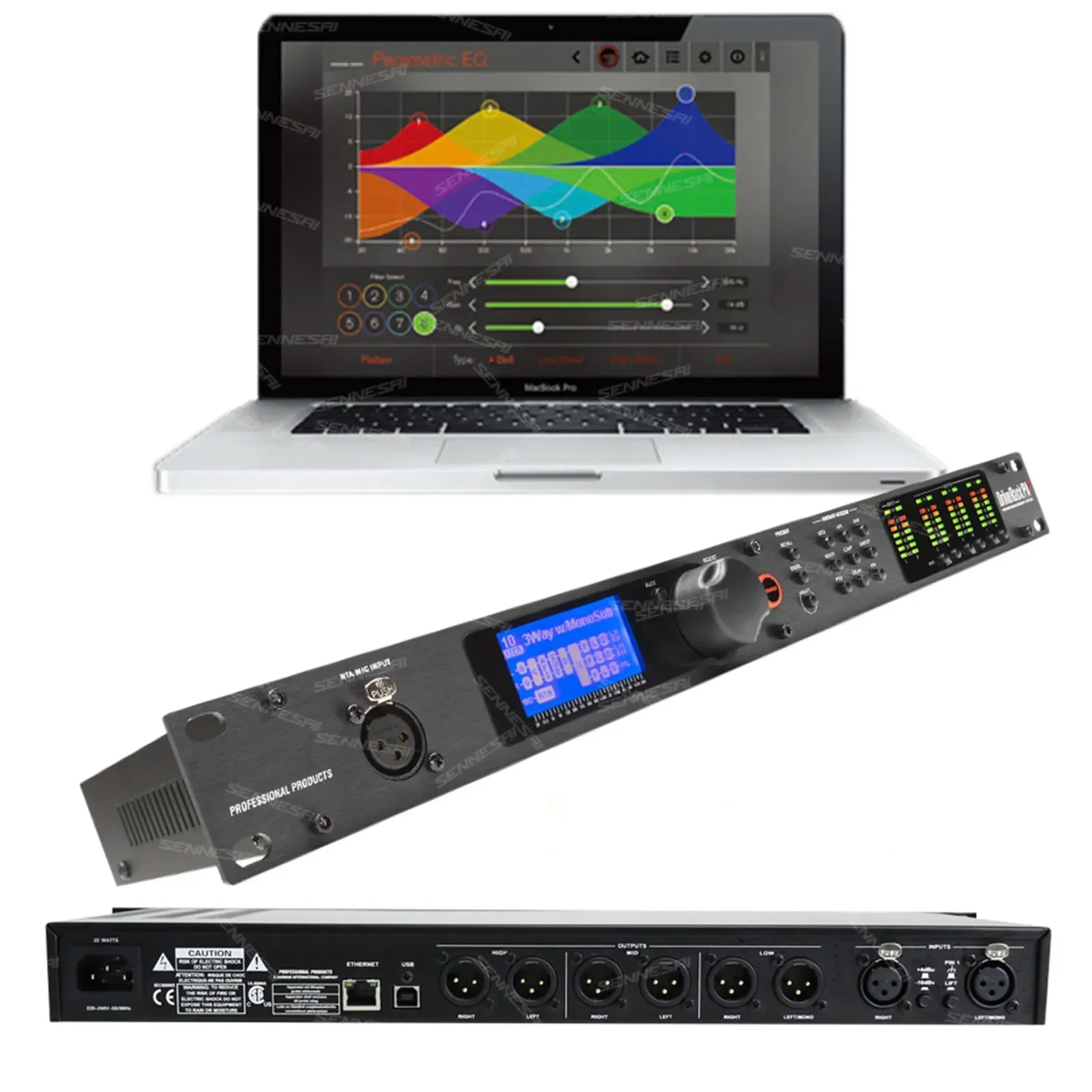 PA2 / Venu360 DriveRack Professional Digital Audio Processor，Compatible Original Software 2 In 6 out Speaker Manager Stage Audio