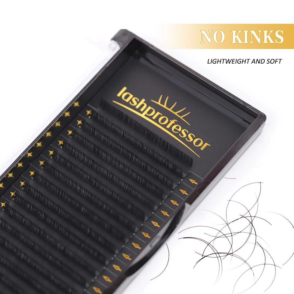 Lashprofessor 10 Casi/Lotto Estensioni Ciglia Visone Finto Morbido Naturale Ciglia Individuali Coreano Pbt Russo Volume Trucco Cilios
