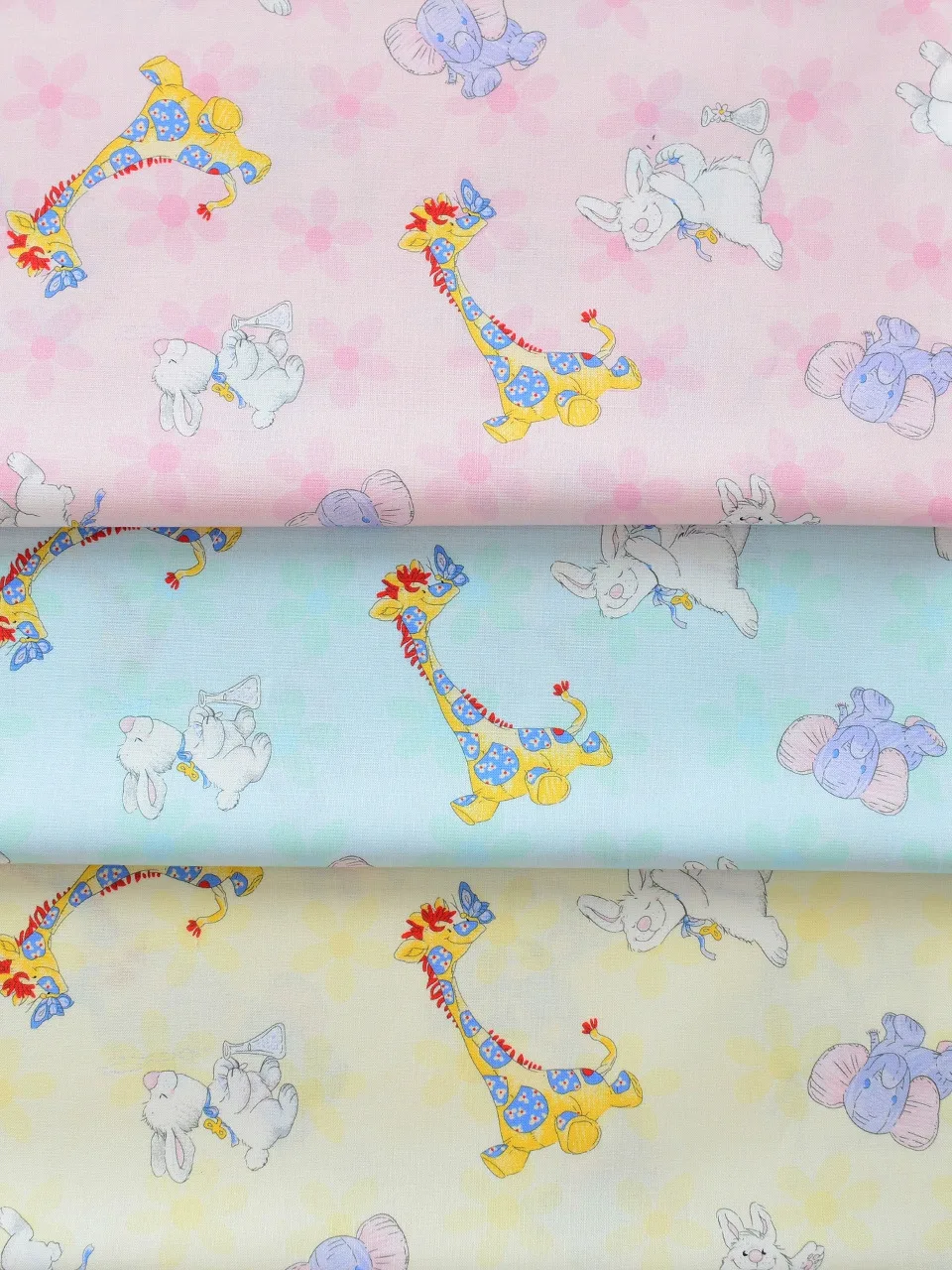 Animal rabbit Print Cotton Fabric For Tissue Sewing Quilting Fabric Needlework Material DIY Handmade Tissue Sewing