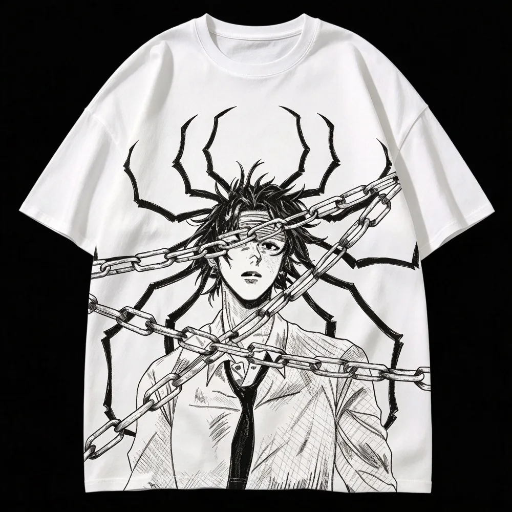 2026 Unisex Y2K T-shirts Hunter X Hunter Chrollo Phantom Troupe Spider Manga Panel Graphic  Streetwear Casual Short Sleeve Tops