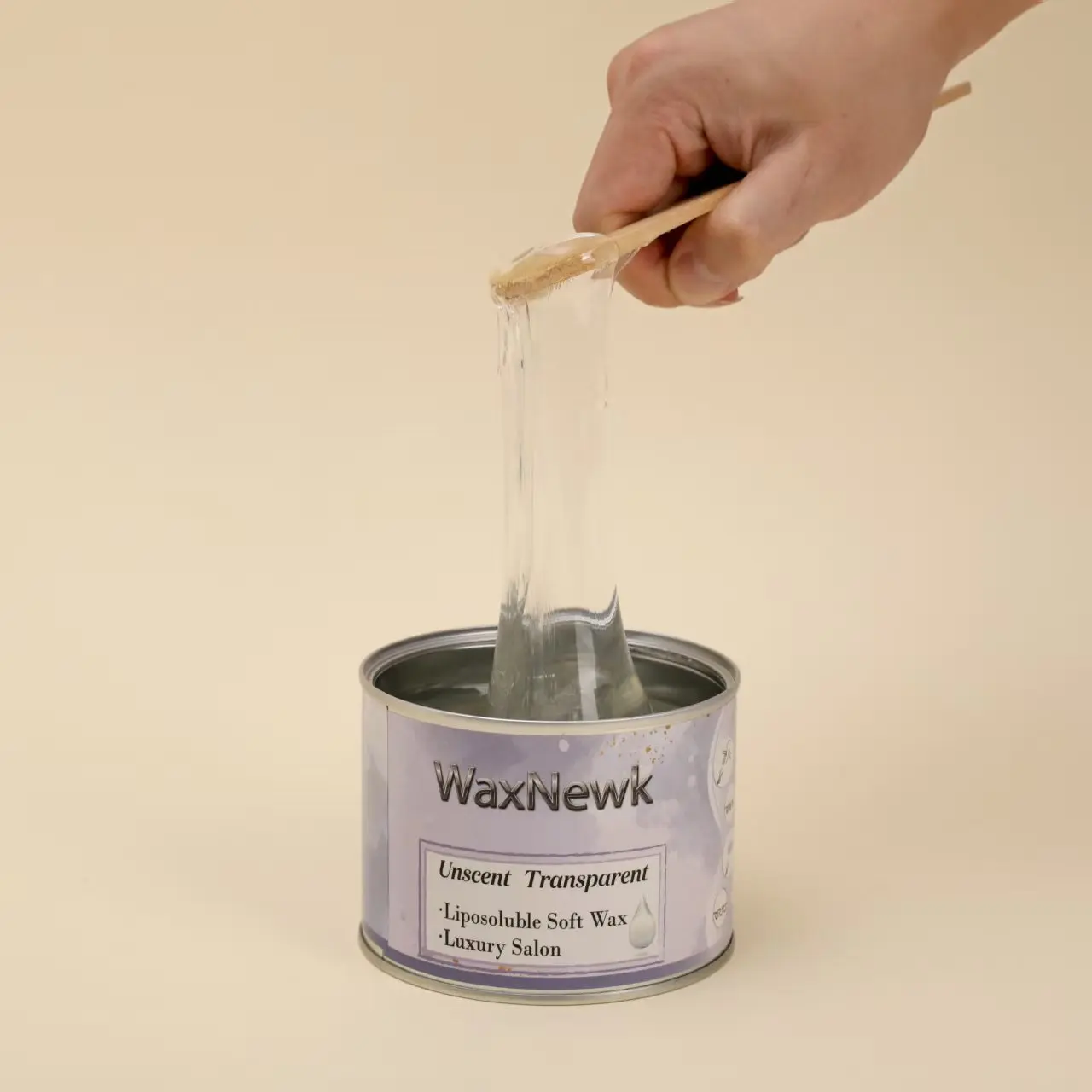 

WaxNewK 400 г жестяная банка для депиляции, теплая, мягкая паста под частной маркой, без канифолей, без запаха, прозрачный, прозрачный, мягкий воск для удаления волос