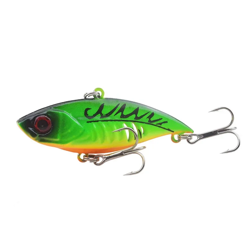 1  Pc Sinking Vibration Fishing Lure 6cm 11g Hard Plastic Artificial VIB Winter Ice Fishing Pike Bait Tackle Isca Peche