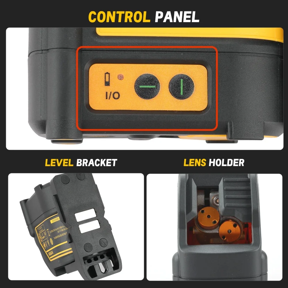 2025DEWALT DW088CG LaserLevel With Case30m Self-Leveling Cross Line Green Cross Line Lase Horizontal Vertical Laser Level 2-Line