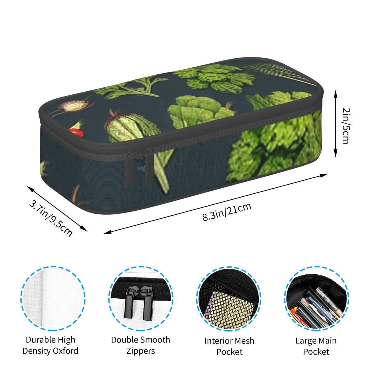 ヴィンテージ野菜パターン鉛筆ケース子供のための学校のペンボックス鉛筆バッグ文具用品ペンホルダーバッグ