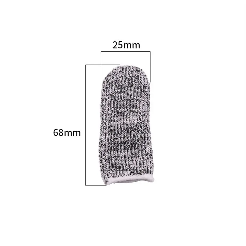 10Pcs Multi-purpose High-Strength Safety Anti-Cut Finger Cover Flexible Safety Protective Fingertip Gloves Durable Kitchen Tool