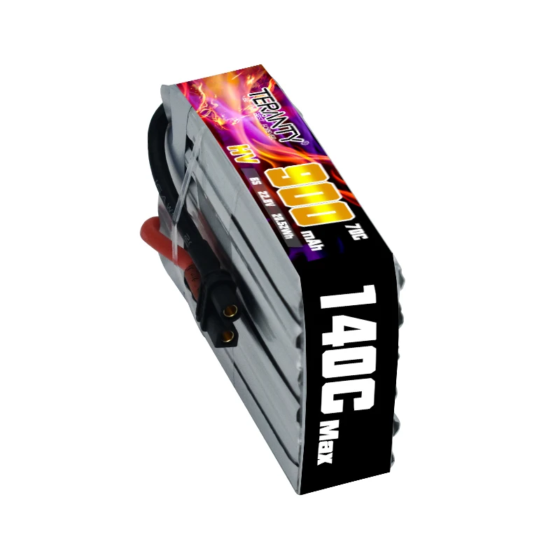 1/2 pz aggiornato TREANTY 6S 22.8V 70C/140C 900mAh Lipo batteria HV Mini quattro assi FPV modello Drone batteria ad alta tensione ad alta velocità