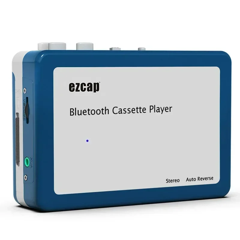 Ezcap215 Stereo Audio Tape Walkman Player Bluetooth Cassette Player, Transmit Retro Tape Music To Bluetooth Earphone or Speaker