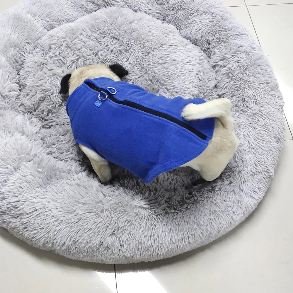 Winter-Hundekleidung Weiche Fleece-Jacke für Chihuahua Französische Bulldogge Mantel für Kleine Mittelgroße Hunde Katzen Warme Weste Welpen-Mops Haustier-Bekleidung – Detail 7