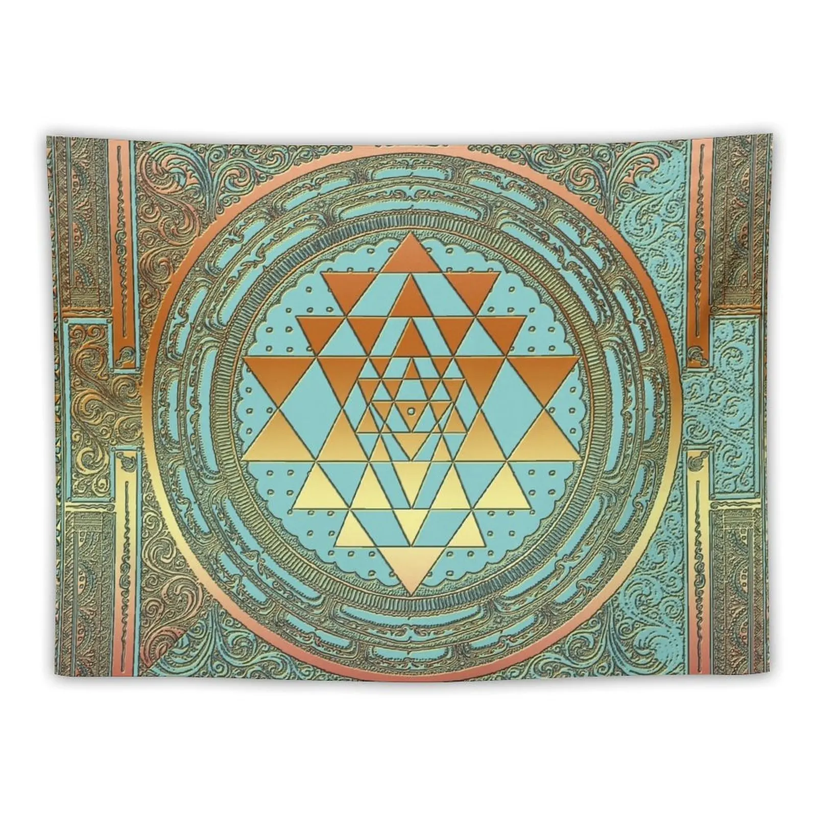 

SRI YANTRA - Bohemian Ornament Tapestry Wall Hanging Wall Aesthetic Room Decorations Room Decorator Tapestry