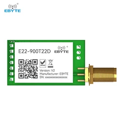 LoRa 868MHz Wireless Module UART 22dBm 5km Long Range EBYTE E22-900T22D-V2 FEC SMA-K Antenna RF Wireless Transmitter