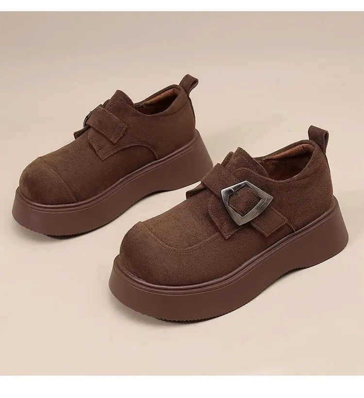 

Kids'Casual Shoes Low-Cut Shoes Solid Color PU Leather Spring Shoes For Girls Anti-slip Breathable Brown Khaki Shoes Size 28-37