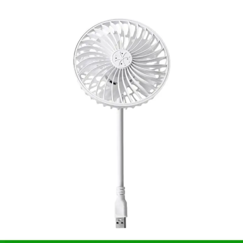 U55C USB Plug Fan Low Noise Portable Fan 360 Degree Adjustable Cooling Fan for Indoor Outdoor Fishing Home Travel Camping