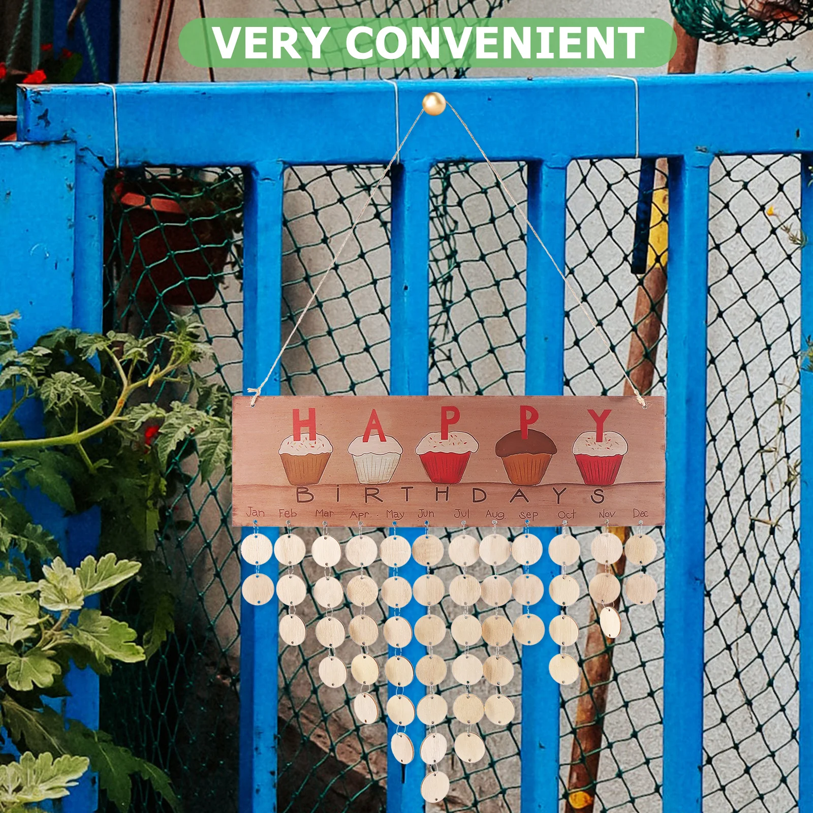 

50 шт. Деревянные буквы для календаря на день рождения, разноцветные, с принтом, для декора стен дома и вечеринок, подарок, деревянная табличка