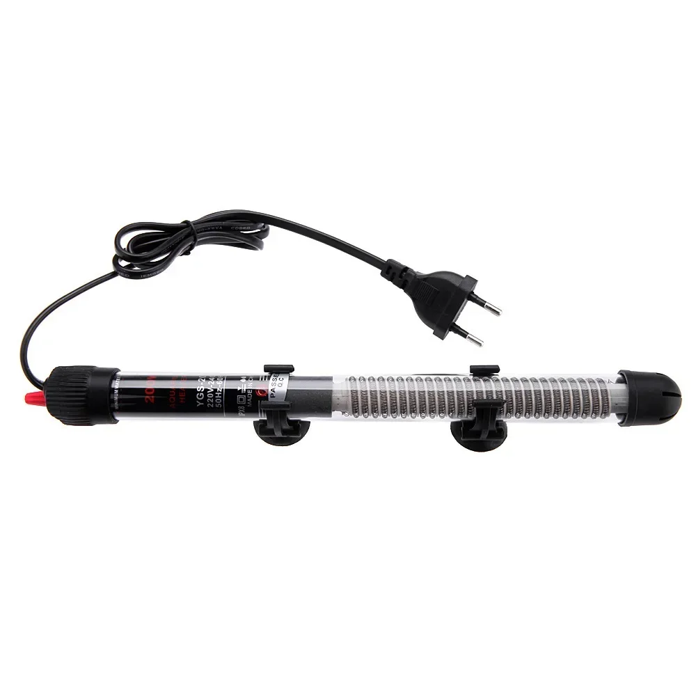 110v-220v EU US Adjustable Temperature Thermostat Heater Rod Submersible Aquarium Fish Tank Water Heat 25W/50W/100W/200W/300W