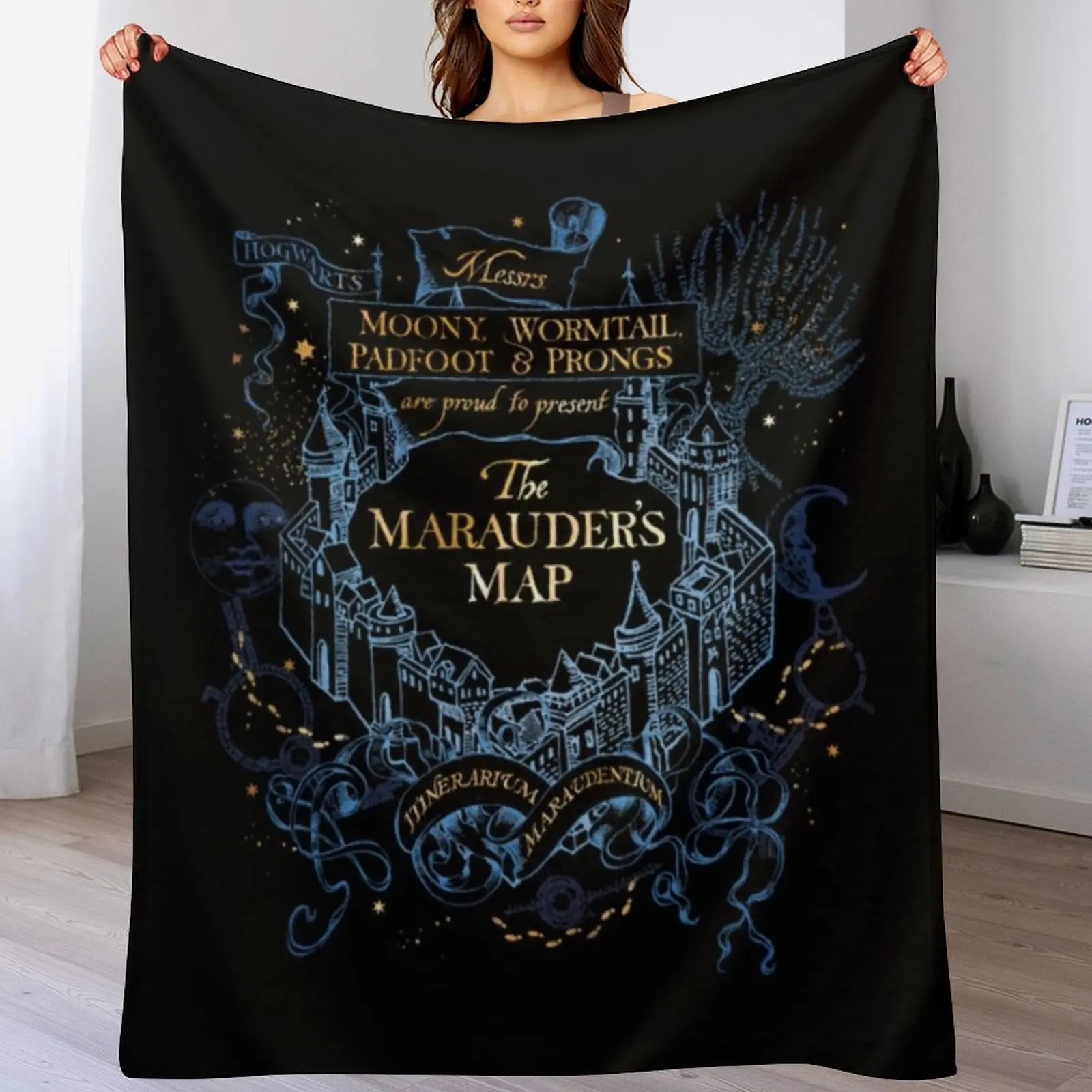 HP Marauders |Magic, 2022 BEST TO BUY (542K) ????? LIMITED EDITIONPERFECT GIFT Throw Blanket For Decorative Sofa Hair Blankets