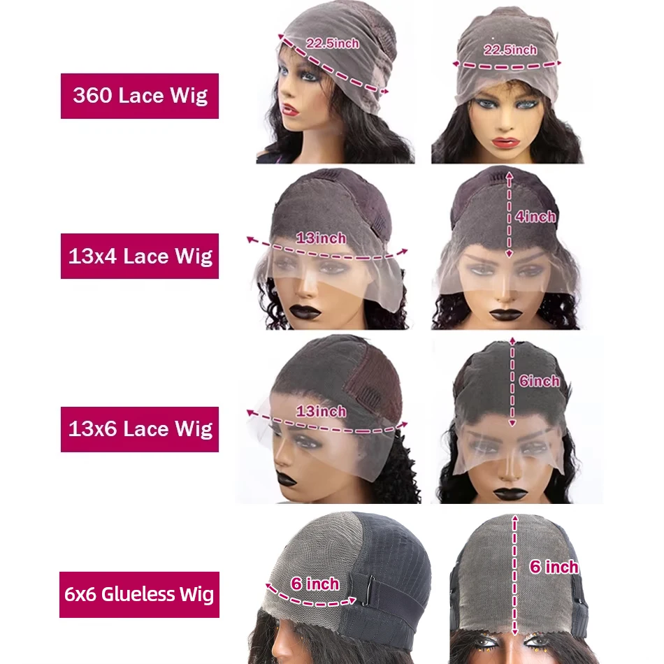 Luvin 250% HD 13x6 الدانتيل الجبهة باروكة من شعر طبيعي 40 42 بوصة شفافة الجسم موجة 6x6 إغلاق البرازيلي ريمي 13x4 الدانتيل شعر مستعار أمامي