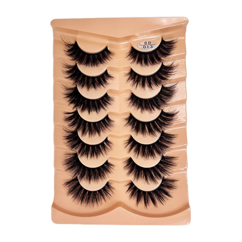 3D 防水ミンクキャットアイまつげふわふわ細くカールした自然な羽のような感触軽量で柔軟なつけまつげ