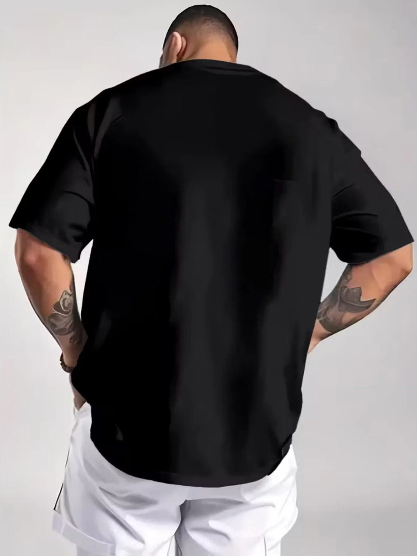 **Men's Summer Graphic Short Sleeve T-Shirt - Stylish, Soft, Trendy Streetwear, Inked Design, Perfect for Casual Outings and Sporting Events**