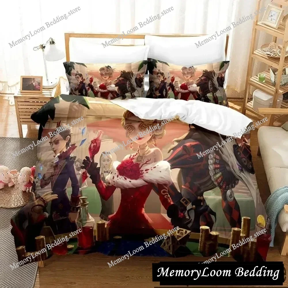

Game Identity V Anime Bedding Set Boys Girls Twin Queen King Size Duvet Cover Pillowcase Bed boys Adult Home Textileextile