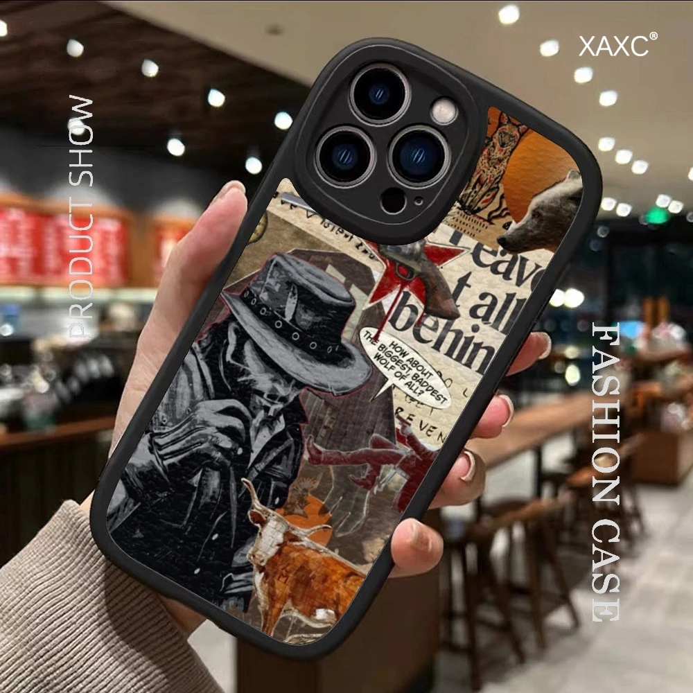 Adventure game Rdr2 Phone Case For Iphone15 Pro Max 14 Plus 11 13 12 Mini X Xr Xs 7 8 Puls Woman Lambskin Silicone Covers