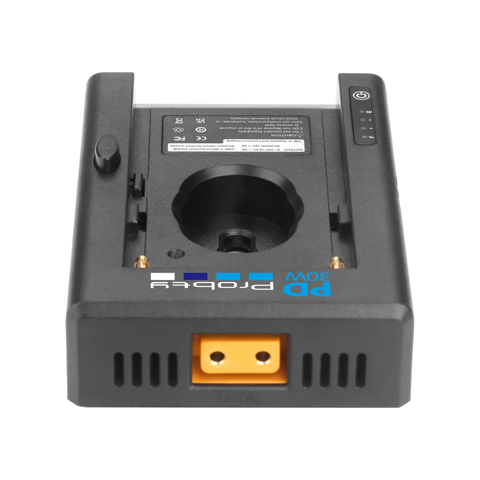 PD30W NP-F Batterieladegerät Batterieadapterplatte Kaltschuhadapter 1/4 Zoll für NP-F550 F750 F970 für BMPCC 4K 6K DSLR ILDC – Detail 6