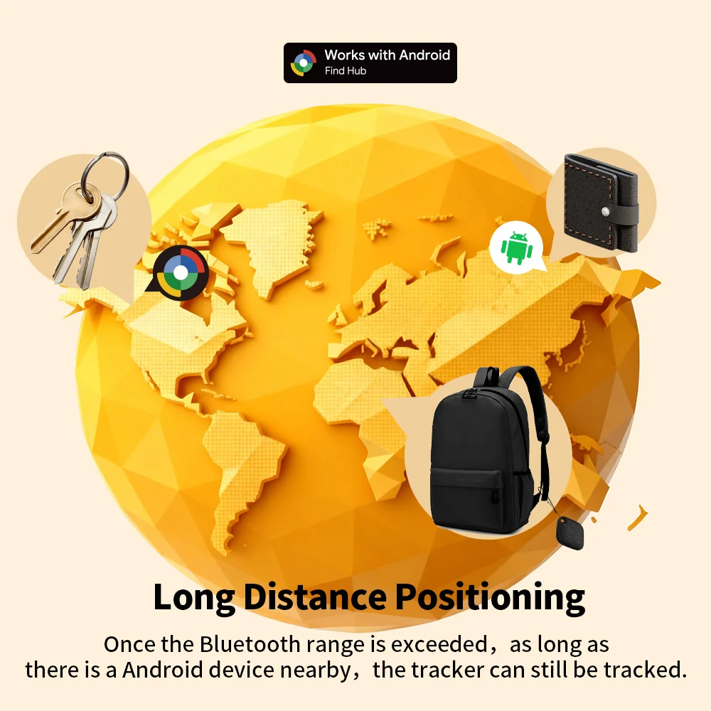 4-pcs أندرويد المقتفي صديقة للبيئة المحمولة لمكافحة خسر جهاز جوجل البحث محور مفاتيح مكتشف العلامة الذكية ل بكسل Xiaomi GMS #6