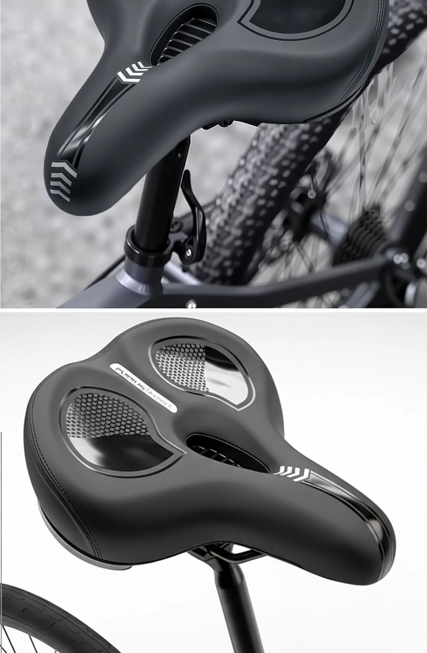 PLSELIS ist verdickt, verbreitert und vergrößert für doppelt mehr Weichheit und Komfort bei der Stoßdämpfung. Erhältlich in 620g Fahrradsattel-Ausführung – Detail 15