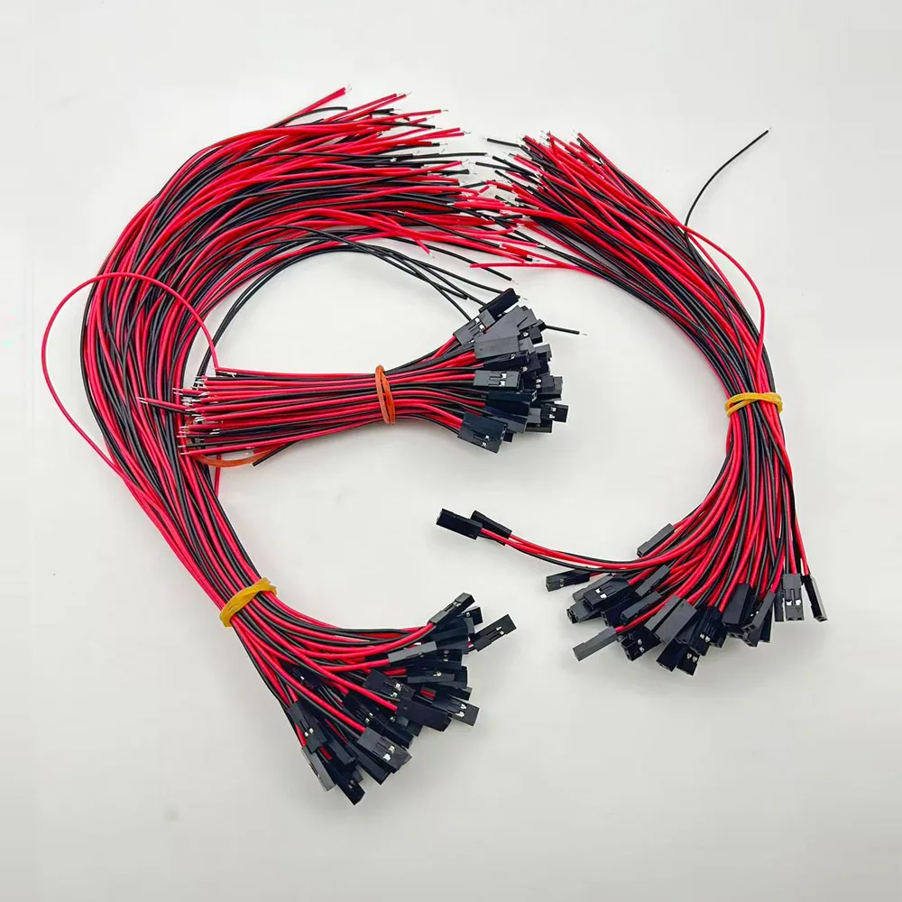 10Pcs 2.54mm 2pin Female Jumper Wire Connector Length 10/20/30cm Extension Cord For Dupont Cable 3D Printer