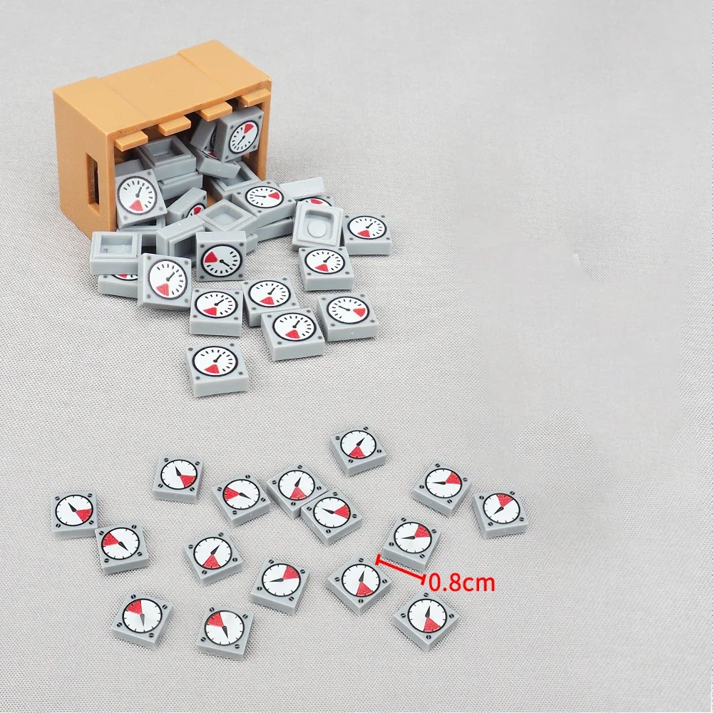 MOC 10PCS Part Bricks 3070 Screw Head Pointer Instrumen Pattern Building Blocks Vehicle Car Machine Compatible Accessories Gifts