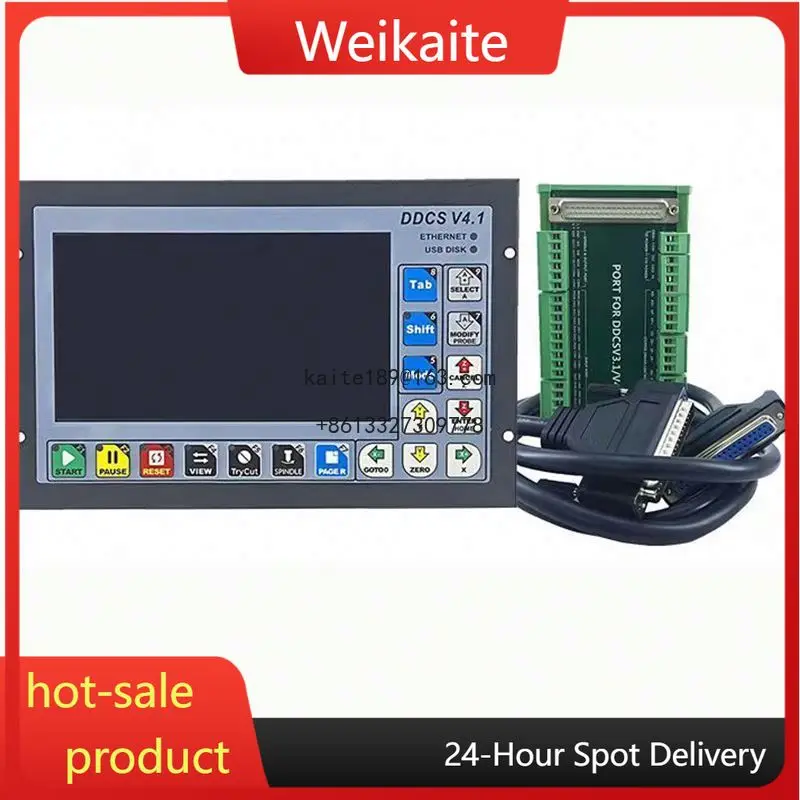 

CNC DDCSV3.1 3/4 Axis G Code CNC Offline Stand Alone Controller for Engraving Milling Machine With E-Stop MPG Handwheel