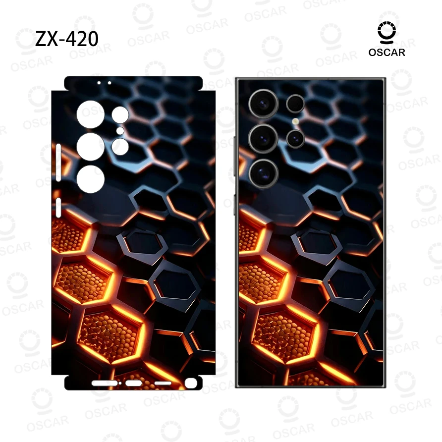 Colorful Decal Skin for Samsung Galaxy S26 S23 S25 Ultra Plus S24 S24Ultra Back Screen Protector Cover Wrap Stones Sticker
