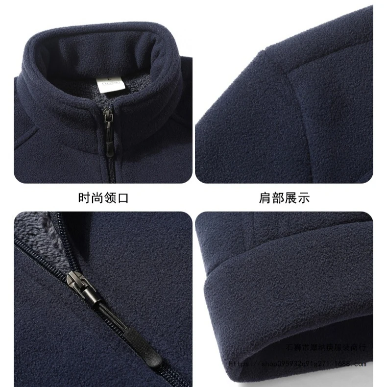 6XL 7XL 8XL الرجال سترات صوف الضأن حجم كبير معاطف الخريف الشتاء الصوف الدافئة القمم كبيرة الحجم في الهواء الطلق بلون بلوزات #6