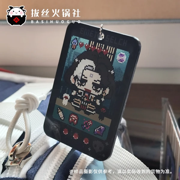 FF14 Emet-Selch аниме акриловый брелок с персонажем мультфильма орнамент сумка для ключей кулон аксессуары для одежды подарки